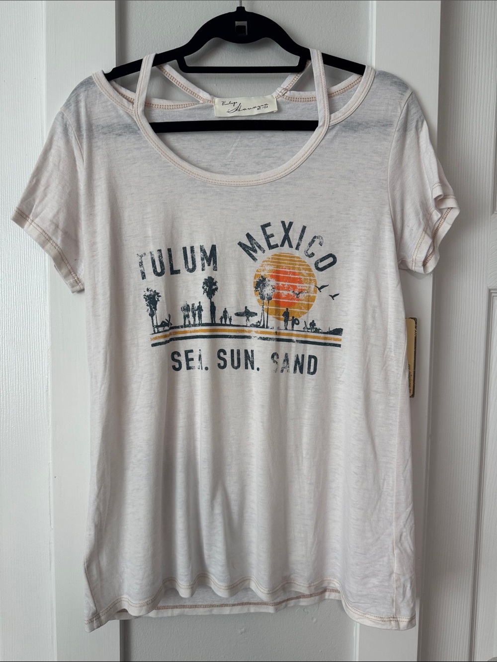 Vintage Havana Tulum Mexico Burnout Graphic Tee